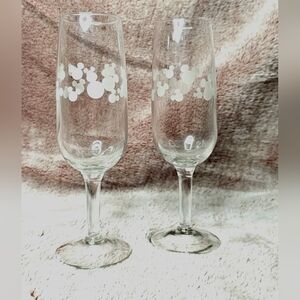 Etched Disney champagne fluted